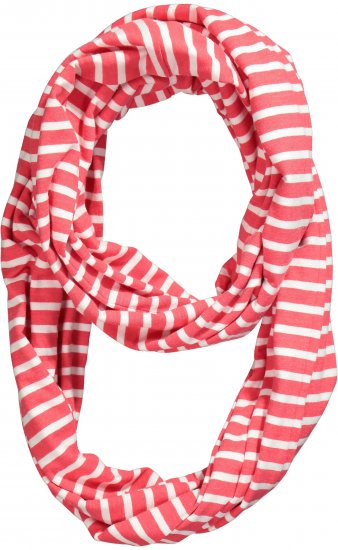 Ulla Popken Striped Infinity Scarf Light Pink - Aksesuāri - 