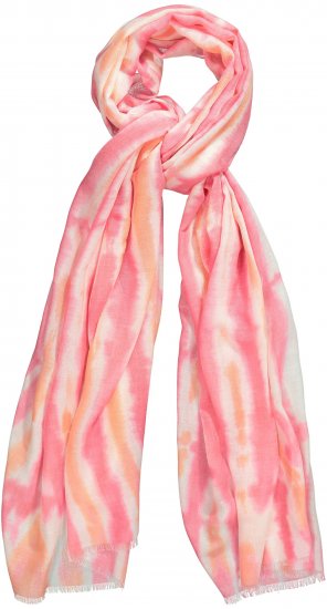 Ulla Popken Tie Dye Striped Scarf Magenta Pink - Aksesuāri - 