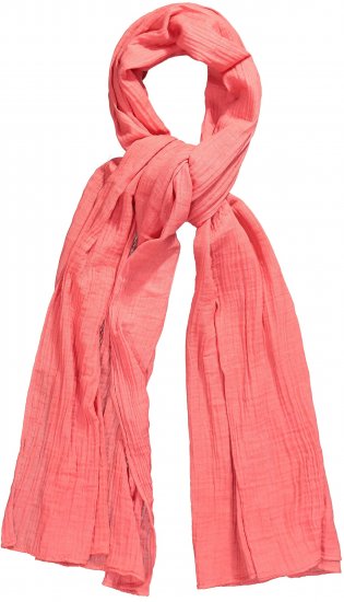 Ulla Popken Muslin Scarf Dark Coral - Aksesuāri - 