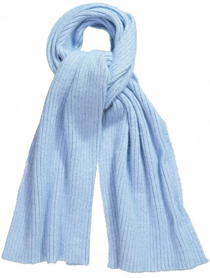 Ulla Popken Ribbed Knit Scarf Blue - Aksesuāri - 