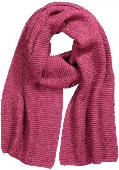 Ulla Popken Garter Stitch Knit Scarf Pink - Aksesuāri - 