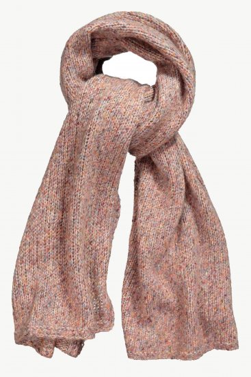 Ulla Popken Heather Knit Wool Blend Scarf Dark Pink - Aksesuāri - 