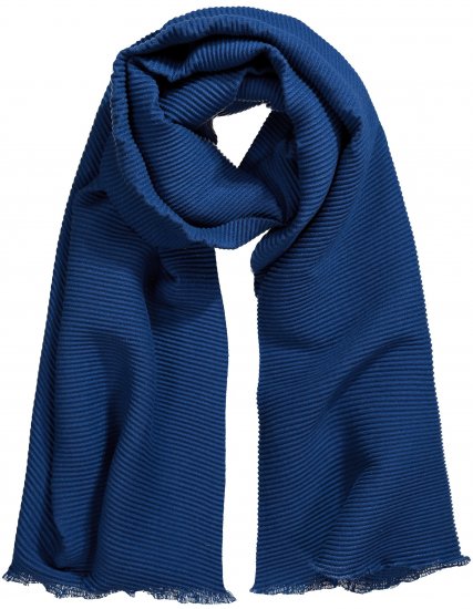 Ulla Popken Pleated Lightweight Scarf Dark Blue - Aksesuāri - 