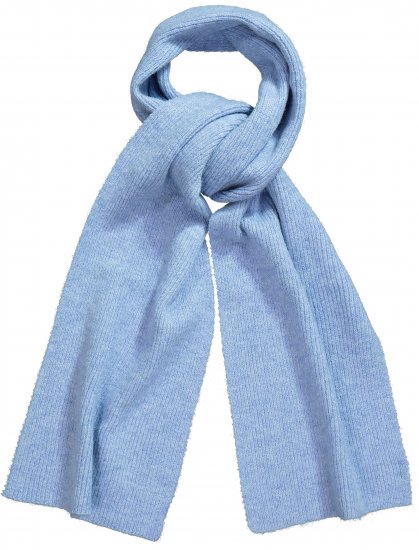 Ulla Popken Ribbed Knit Scarf Blue - Aksesuāri - 