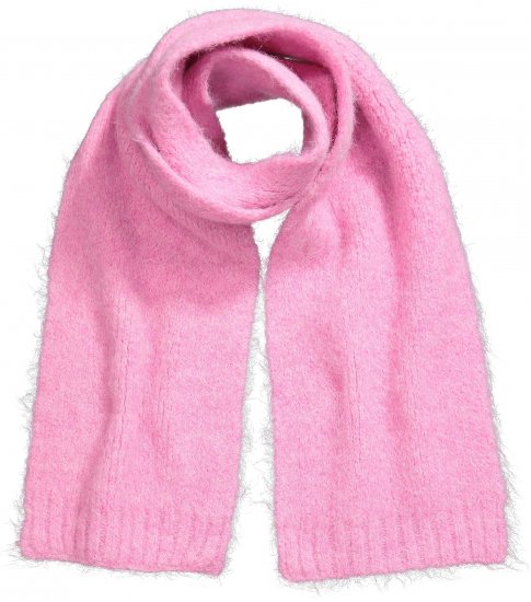 Ulla Popken Ribbed Knit Scarf Dark Pink - Aksesuāri - 