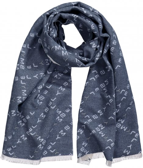 Ulla Popken Smyle Reversible Scarf Navy - Aksesuāri - 