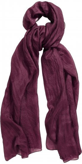 Ulla Popken Silk Scarf Aubergine - Aksesuāri - 