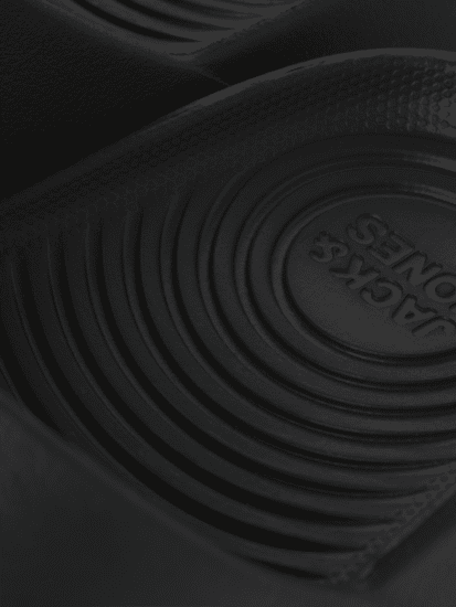Jack & Jones Ripple Moulded Slider Slippers Anthracite - Vīriešu apavi 40-52 - 