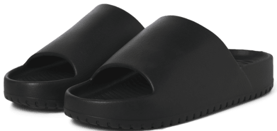 Jack & Jones Ripple Moulded Slider Slippers Anthracite - Vīriešu apavi 40-52 - 