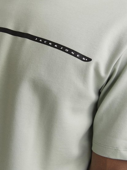 Jack & Jones FUSION Full Branding T-Shirt Aqua Grey - T-krekli - T-krekli - 2XL-14XL