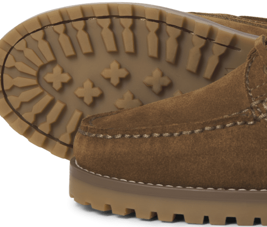 Jack & Jones Brooklyn Suede Boat Loafers Cognac - Vīriešu apavi 40-52 - 