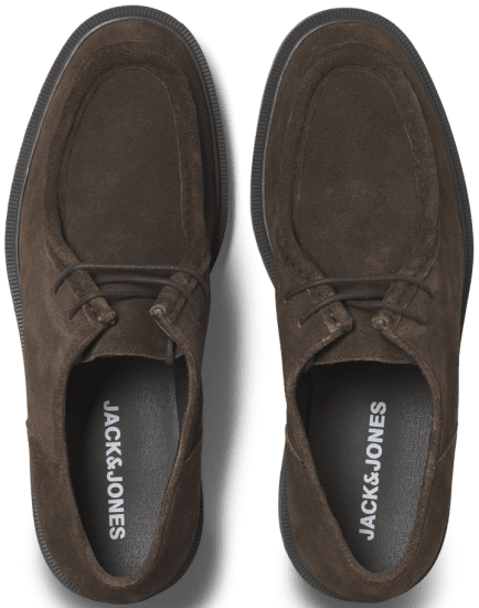 Jack & Jones Austin Suede Moc Brown Stone - Vīriešu apavi 40-52 - 