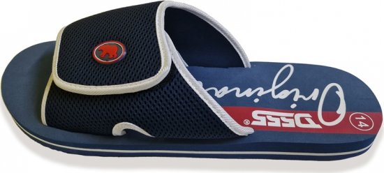 D555 DRAKE Slippers With Velcro Fastening Navy - Vīriešu apavi 40-52 - 