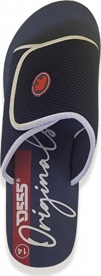D555 DRAKE Slippers With Velcro Fastening Navy - Vīriešu apavi 40-52 - 