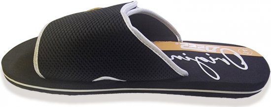 D555 DRAKE Slippers With Velcro Fastening Black - Vīriešu apavi 40-52 - 