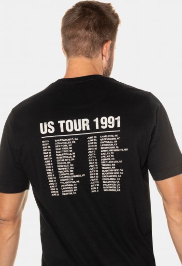 JP1880 Guns N’ Roses Skull Comfort Fit Band T-Shirt Black - T-krekli - T-krekli - 2XL-14XL