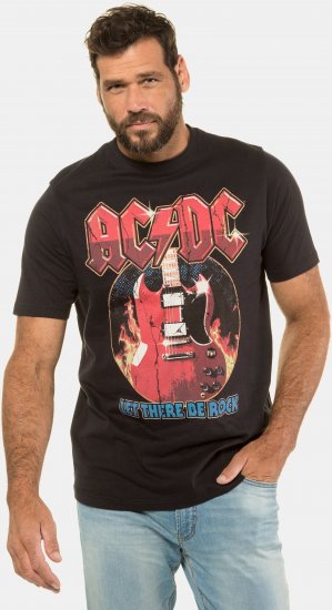 JP1880 ACDC - Let There Be Rock Vintage looking Band T-Shirt Black - T-krekli - T-krekli - 2XL-14XL