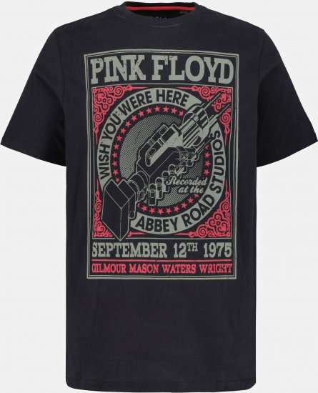 JP1880 Pink Floyd Retro Graphic Comfort Fit Band T-Shirt Black - T-krekli - T-krekli - 2XL-14XL
