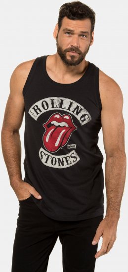 JP1880 Rolling Stones Graphic Band Tank Top Black - T-krekli - T-krekli - 2XL-14XL