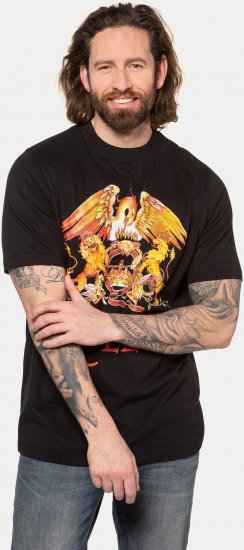 JP1880 Queen Graphic Comfort Fit Band T-Shirt Black - T-krekli - T-krekli - 2XL-14XL