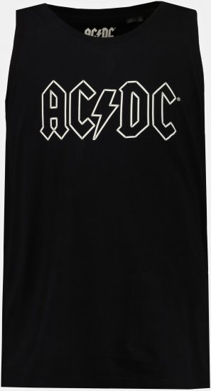 JP1880 AC/DC Graphic Comfort Fit Band Tank Top Black - T-krekli - T-krekli - 2XL-14XL