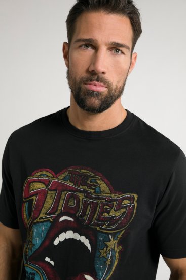 JP1880 Rolling Stones Graphic Band T-Shirt Black - T-krekli - T-krekli - 2XL-14XL