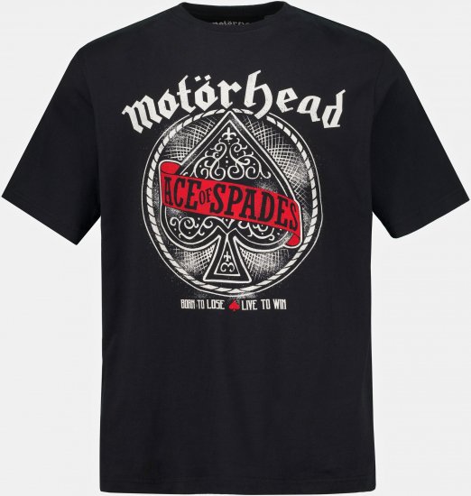 JP1880 Motörhead ACE Graphic Comfort Fit Band T-Shirt Black - T-krekli - T-krekli - 2XL-14XL