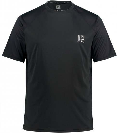 JP1880 FLEXNAMIC® QuickDry Tennis T-Shirt Black - Sporta apģērbs & outdoor - Liela izmēra sporta apģērbi vīriešiem
