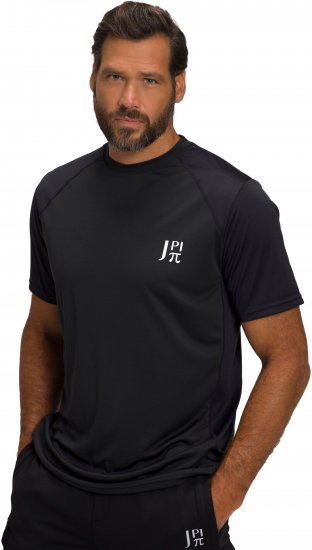 JP1880 FLEXNAMIC® QuickDry Tennis T-Shirt Black - Sporta apģērbs & outdoor - Liela izmēra sporta apģērbi vīriešiem