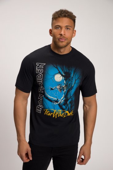 JP1880 Iron Maiden Graphic Comfort Fit Band T-Shirt Black - T-krekli - T-krekli - 2XL-14XL