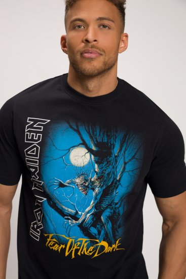 JP1880 Iron Maiden Graphic Comfort Fit Band T-Shirt Black - T-krekli - T-krekli - 2XL-14XL