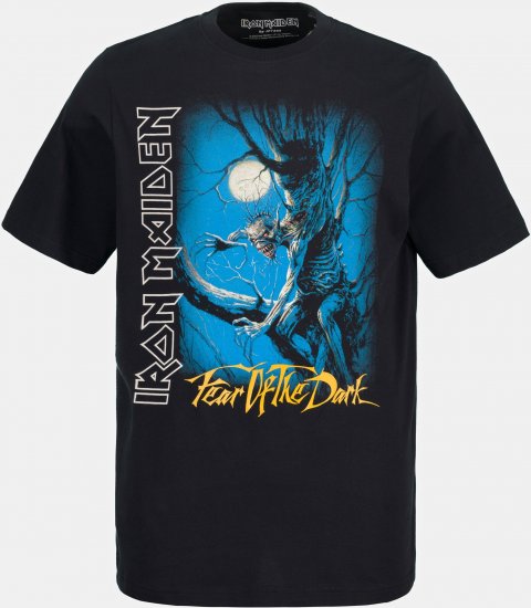 JP1880 Iron Maiden Graphic Comfort Fit Band T-Shirt Black - T-krekli - T-krekli - 2XL-14XL