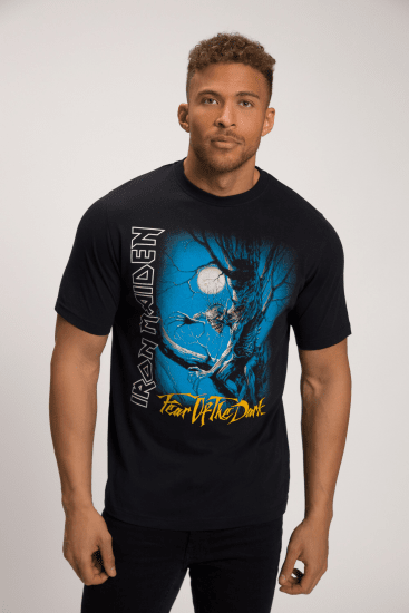 JP1880 Iron Maiden Graphic Comfort Fit Band T-Shirt Black - T-krekli - T-krekli - 2XL-14XL