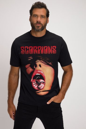 JP1880 Scorpions Graphic Comfort Fit Band T-Shirt Black - T-krekli - T-krekli - 2XL-14XL