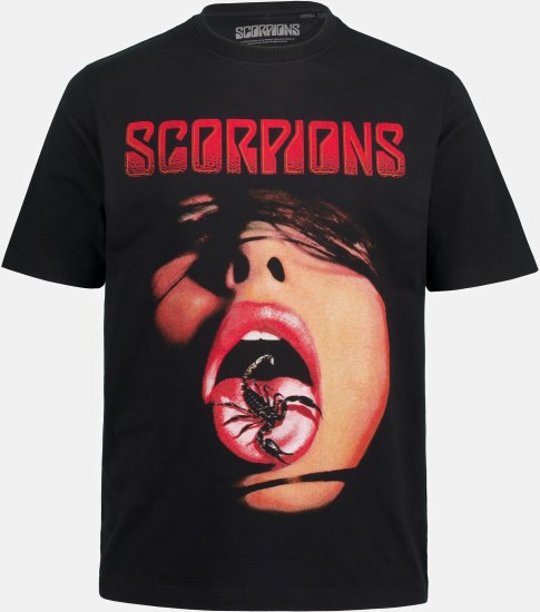 JP1880 Scorpions Graphic Comfort Fit Band T-Shirt Black - T-krekli - T-krekli - 2XL-14XL