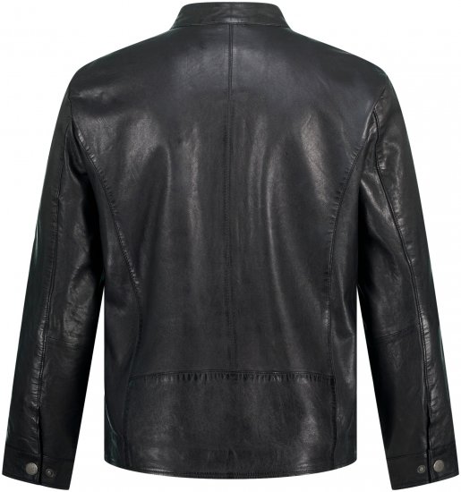 JP1880 Biker Style Leather Jacket Black - Jakas & Lietus apģērbs - Jakas - 2XL-12XL