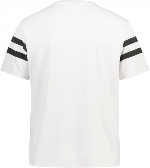  JP1880 Henley Tennis T-Shirt Snow White - Sporta apģērbs & outdoor - Liela izmēra sporta apģērbi vīriešiem