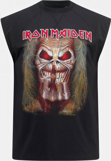 JP1880 Iron Maiden Graphic Comfort Fit Band Tank Top Black - T-krekli - T-krekli - 2XL-14XL