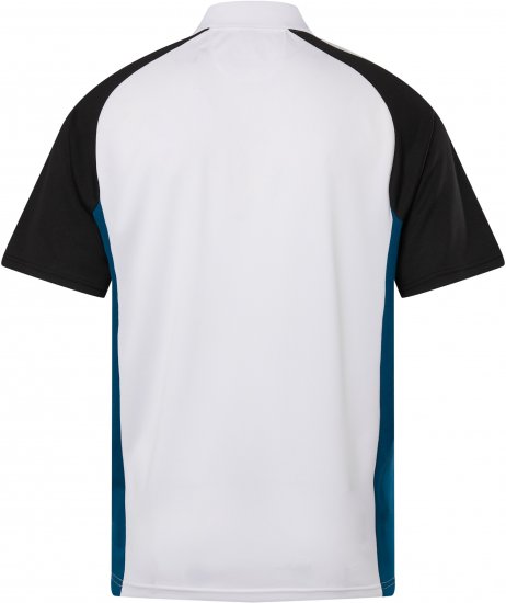 JP1880 FLEXNAMIC® QuickDry Tennis Polo Black-White-Blue - Sporta apģērbs & outdoor - Liela izmēra sporta apģērbi vīriešiem