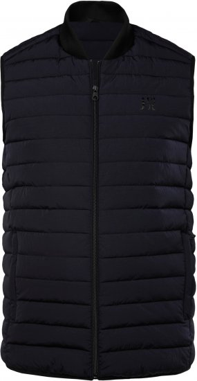 JP1880 Guilted College Collar Golf Vest Dark Navy - Sporta apģērbs & outdoor - Liela izmēra sporta apģērbi vīriešiem