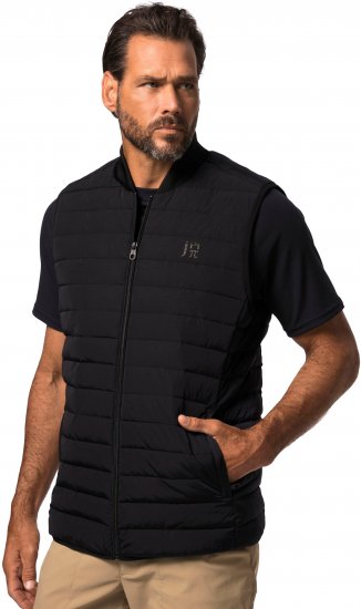 JP1880 Guilted College Collar Golf Vest Dark Navy - Sporta apģērbs & outdoor - Liela izmēra sporta apģērbi vīriešiem