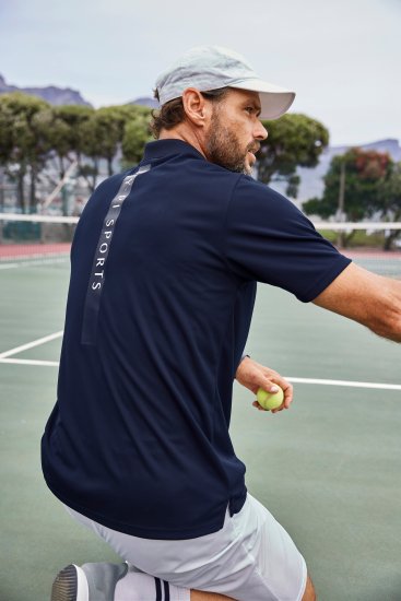 JP1880 FLEXNAMIC® QuickDry Tennis Polo Dark Navy - Sporta apģērbs & outdoor - Liela izmēra sporta apģērbi vīriešiem