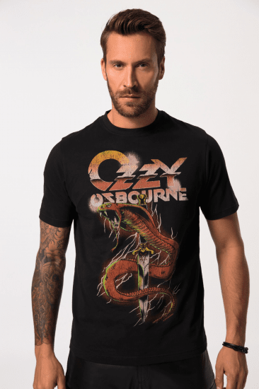 JP1880 Ozzy Osbourne Graphic Band T-Shirt Black - T-krekli - T-krekli - 2XL-14XL