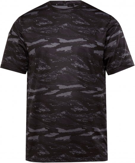 JP1880 QuickDry Graphic Print Tennis T-Shirt Black - Sporta apģērbs & outdoor - Liela izmēra sporta apģērbi vīriešiem