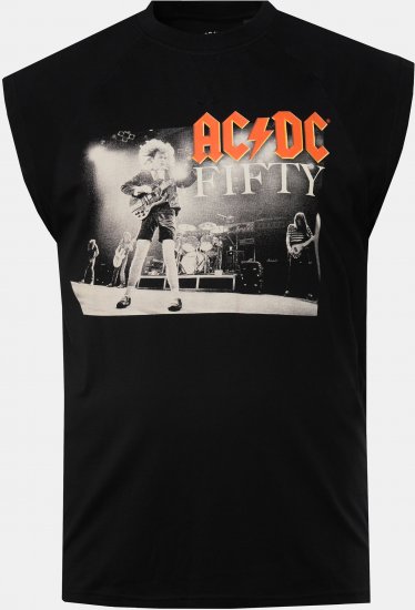 JP1880 AC/DC 50th Anniversary Band Photo Tank Top Black - T-krekli - T-krekli - 2XL-14XL