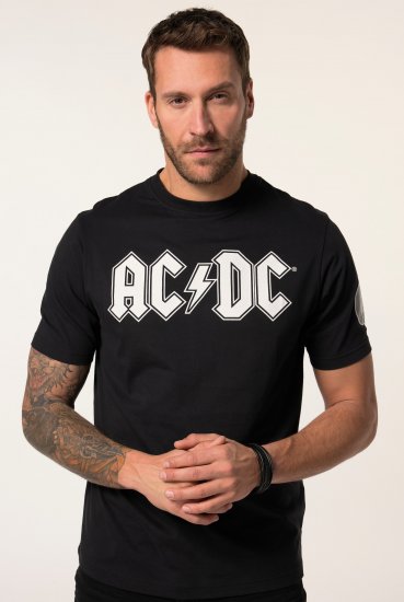 JP1880 AC/DC Classic Logo Band T-Shirt Black - T-krekli - T-krekli - 2XL-14XL
