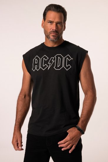 JP1880 AC/DC Classic Logo Band Tank Top Black - T-krekli - T-krekli - 2XL-14XL