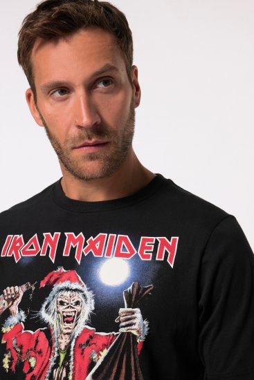 JP1880 Iron Maiden X-Mas Eddie Band T-Shirt Black - T-krekli - T-krekli - 2XL-14XL