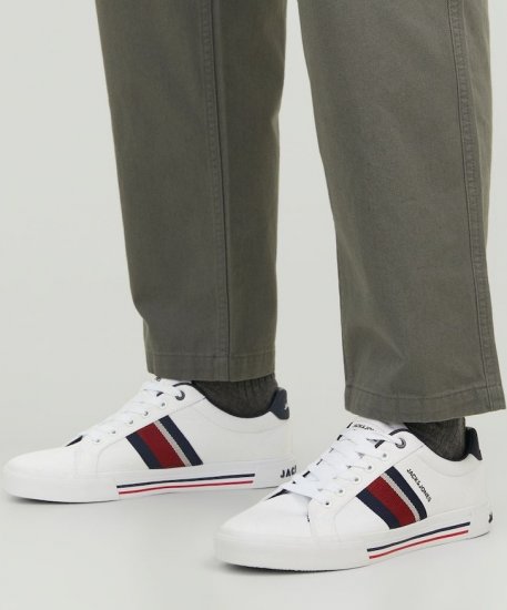 Jack & Jones Gorgon Sneakers Bright White - Vīriešu apavi 40-52 - 