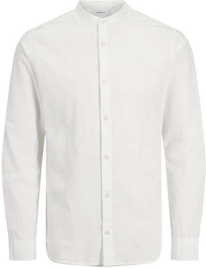 Jack & Jones Breeze Poplin Long Sleeve Shirt White - Krekli - Krekli - 2XL-8XL